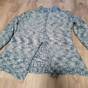 Blue knit sweater